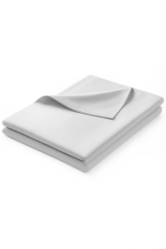 Prześcieradło tradycyjne jasne szare 200x220