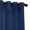 Zasłona granatowa na przelotkach 140x250