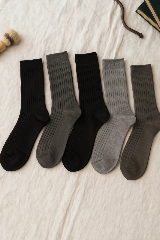 5-pak Skarpetki męskie  unisex wełniane długie z wełny merynosa 39-42