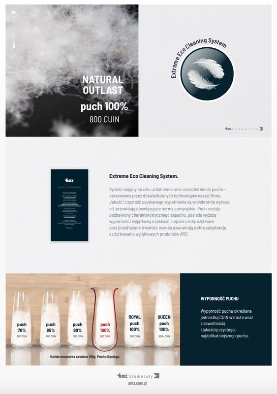 Kołdra 155x200 całoroczna naturalna puchowa NATURAL OUTLAST