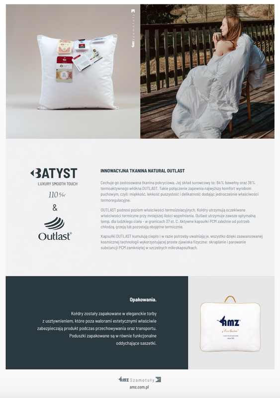 Kołdra 135x200 całoroczna naturalna puchowa NATURAL OUTLAST