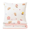 Pościel biała w ciastka i donuty 200x220 3 el. Donuts F10