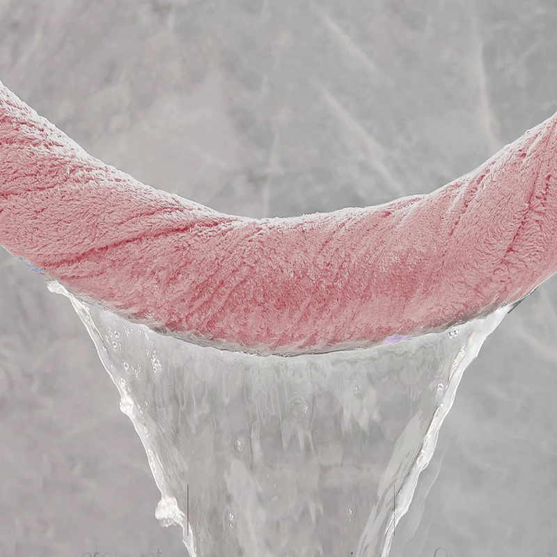 Ręcznik kąpielowy ciemny beżowy w paski z mikrofibry 70x140 szybkoschnący