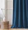 Zasłona AURA na przelotkach 140x280cm granatowa