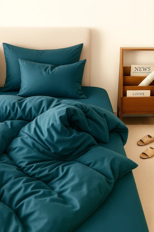 Pościel niebieska 160x200 3 el.