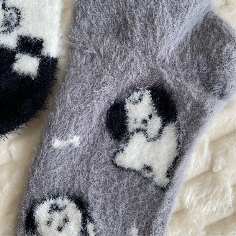 5-pak Skarpetki damskie pluszowe PIESKI 39-42