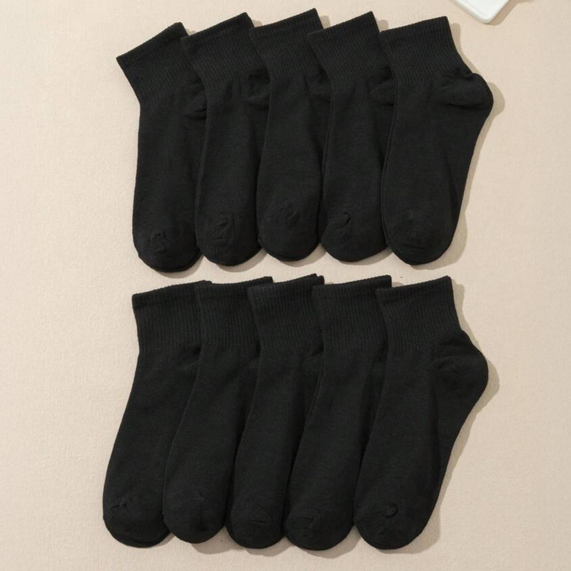 5-pak Skarpetki bawełniane czarne damskie BLACK 39-42