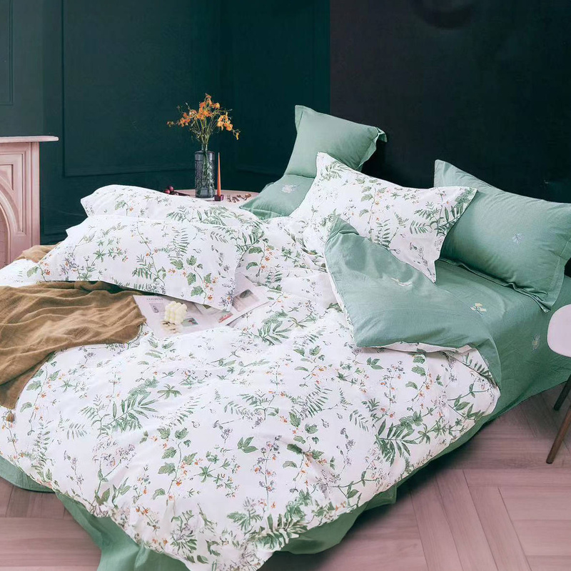 Pościel biała 200x220 4 el. Herbs C-071