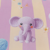 Pościel dziecięca w słonie słoniki lawendowa Elephant 160x200 3 el.