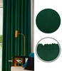 Zasłona butelkowa zielona na taśmie 140x250