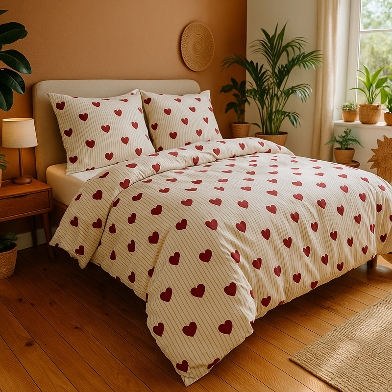 Pościel bawełniana 160x200 3 el. Hannie B-1572