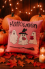 Poszewka na poduszkę Halloween różowa w duszki 40x40 PINK GHOSTS