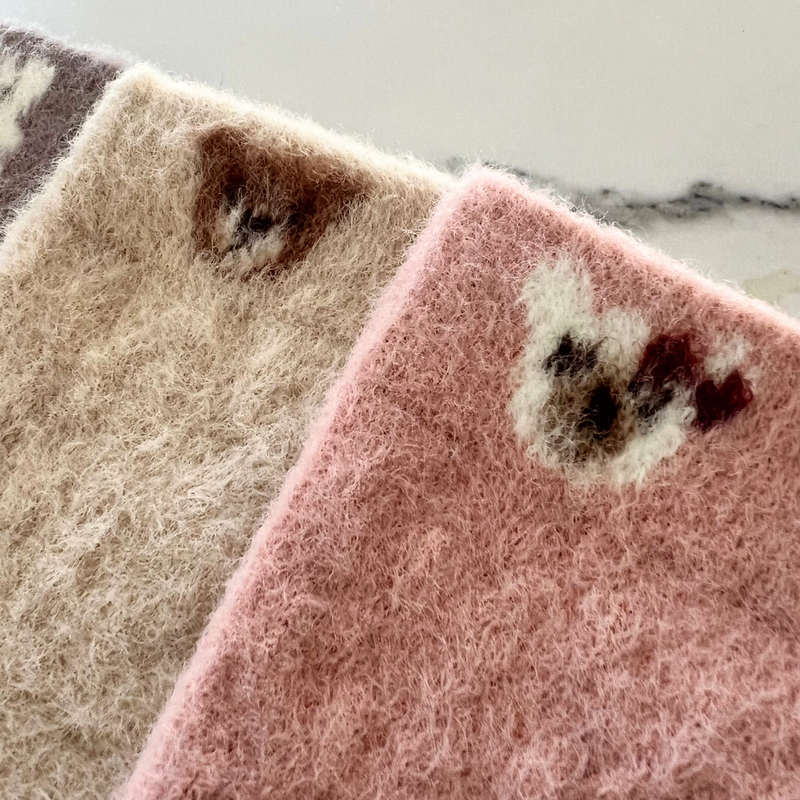 5-pak Skarpetki dziecięce pluszowe dla dziewczynki GIRL BEAR 25-30