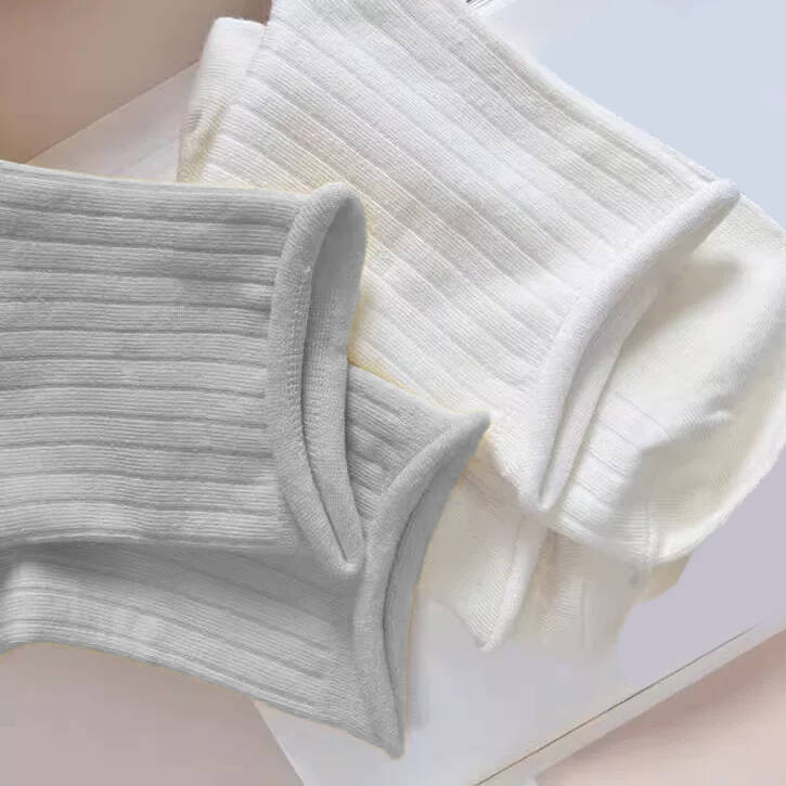 5-pak Skarpetki bawełniane bezuciskowe damskie PASTEL 35-38