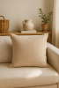 Poszewka na poduszkę bawełniana beżowa 40x40