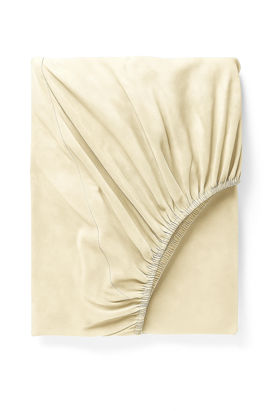 Prześcieradło pluszowe z gumką MIŚ kremowe ecru 200x220