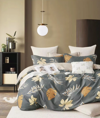 Pościel flanelowa liście Tavira 160x200 3 el. A-025