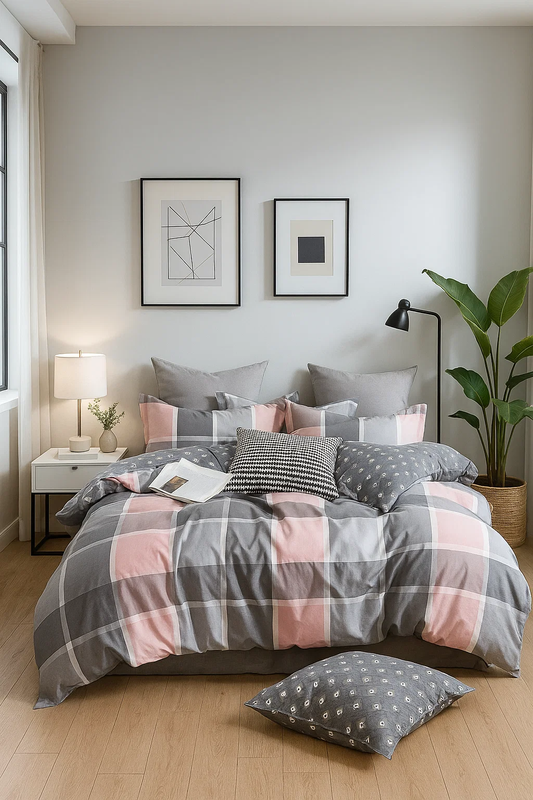 Pościel bawełniana 160x200 3 el. Luna M1449