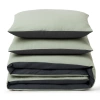 Pościel szałwiowa szara dwukolorowa gładka 200x220 3 el. Sage F19