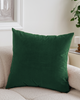 Poszewka na poduszkę welurowa butelkowa zielona 40x40