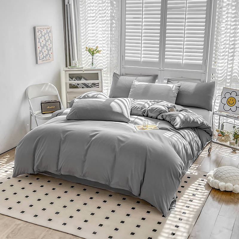 Pościel bawełniana 140x200 2 el. Light Grey M1420/B-02