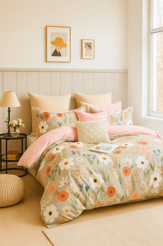 Pościel bawełniana 160x200 3 el. Melania B-1275