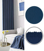 Zasłona granatowa na taśmie 140x280