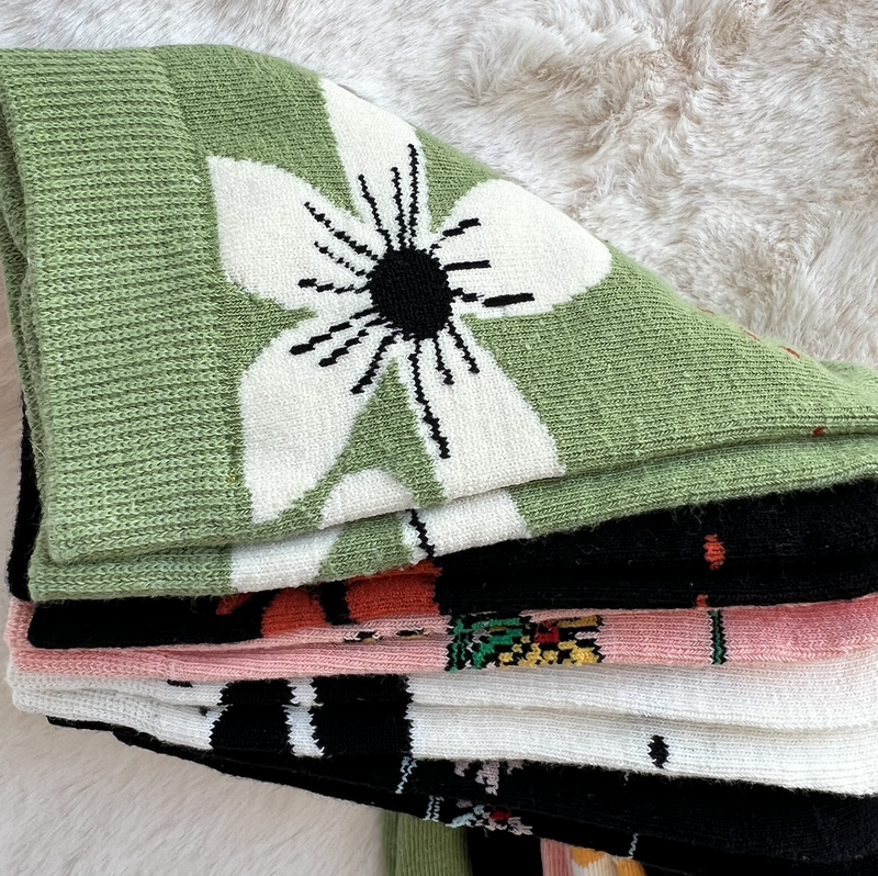 5-pak Skarpetki damskie FLOWERS 39-41