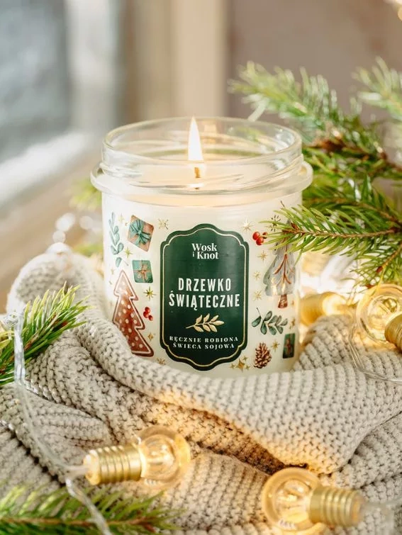 Świeca sojowa zapachowa DRZEWKO ŚWIĄTECZNE 300ml