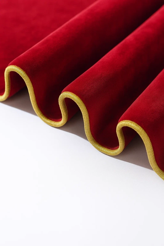 Pościel pluszowa z lamówką zimowa miś gładka 200x220 3 el. bordowa szara