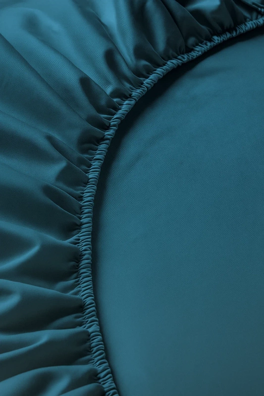 Prześcieradło z gumką jasne niebieskie 180x200