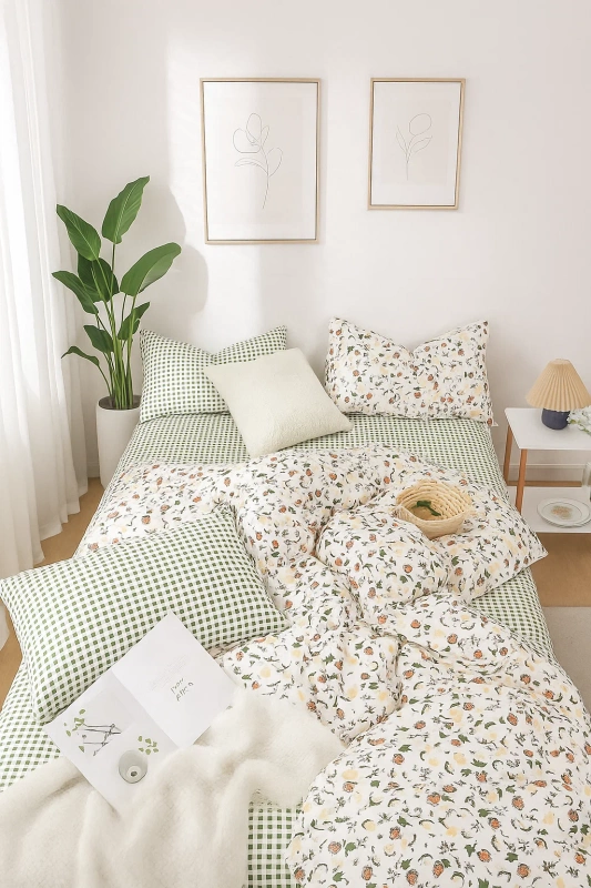 Pościel bawełniana 180x200 3 el. Meadow B-1174