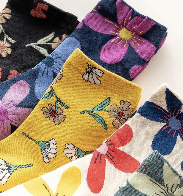 5-pak Skarpetki damskie FLOWERS 39-41