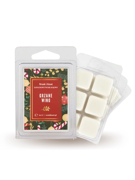 Wosk zapachowy sojowy do kominka GRZANE WINO