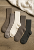 5-pak Skarpetki wełniane damskie długie z wełny merynosa 35-38