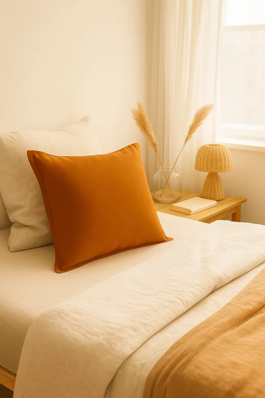 Poszewka na poduszkę bawełniana pomarańczowa Pumpkin Spice 50x60