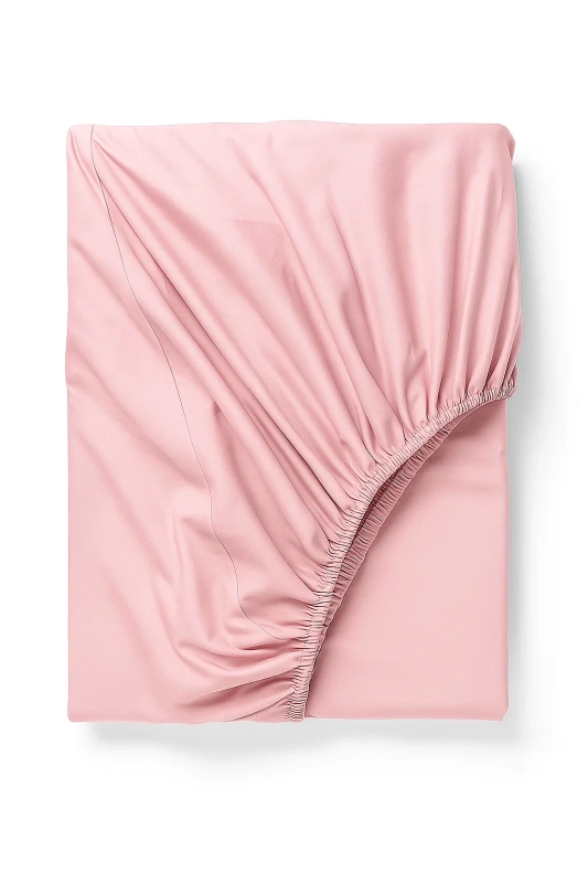 Prześcieradło z gumką jasne różowe 90x200