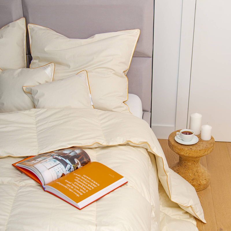 Kołdra 180x200 letnia bambusowa puchowa naturalna antyalergiczna DREAM