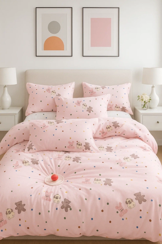 Pościel bawełniana 140x200 2 el. Plushy M1853