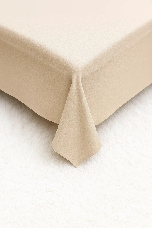 Prześcieradło tradycyjne beżowe 200x220