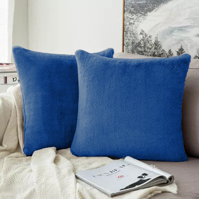 Poszewka na poduszkę Rabbit niebieska 40x40