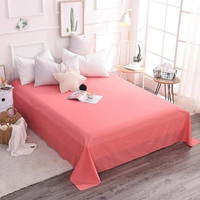 Prześcieradło tradycyjne bawełniane 200x220 morelowe