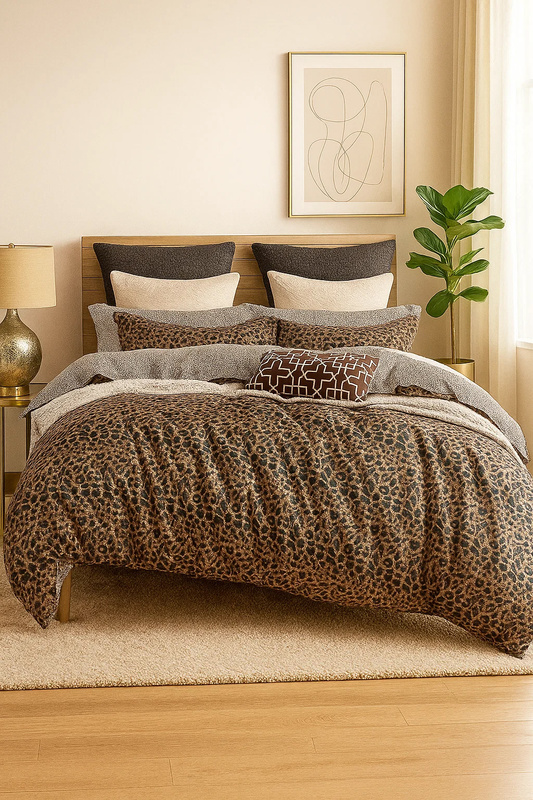 Pościel bawełniana 140x200 2 el. Pantera B-1536