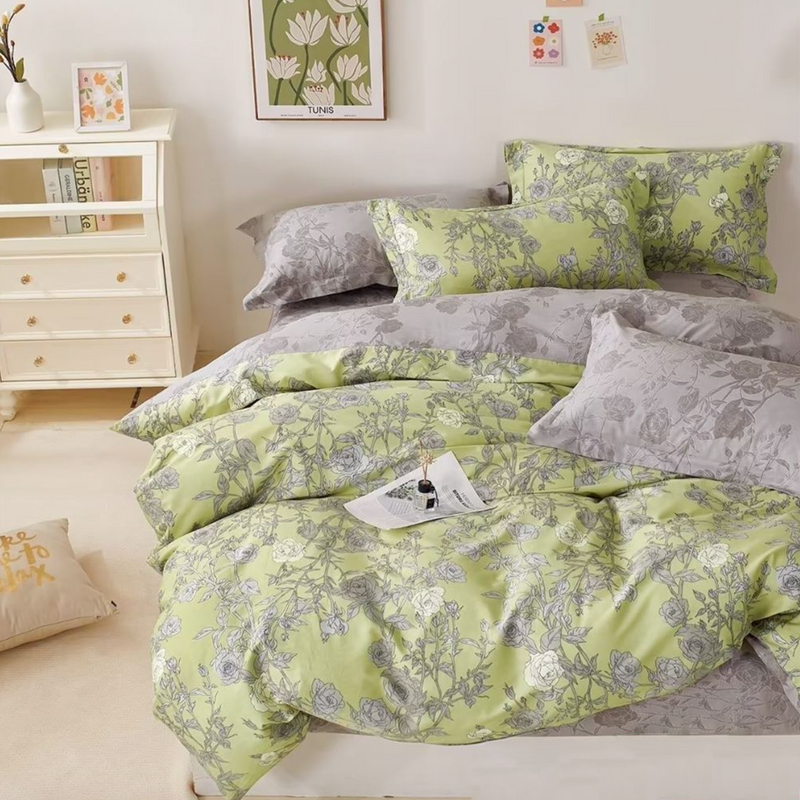 Pościel bawełniana 200x220 3 el. Herbal B-1483