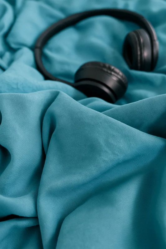 Pościel niebieska ciemna szara 200x220 3 el.