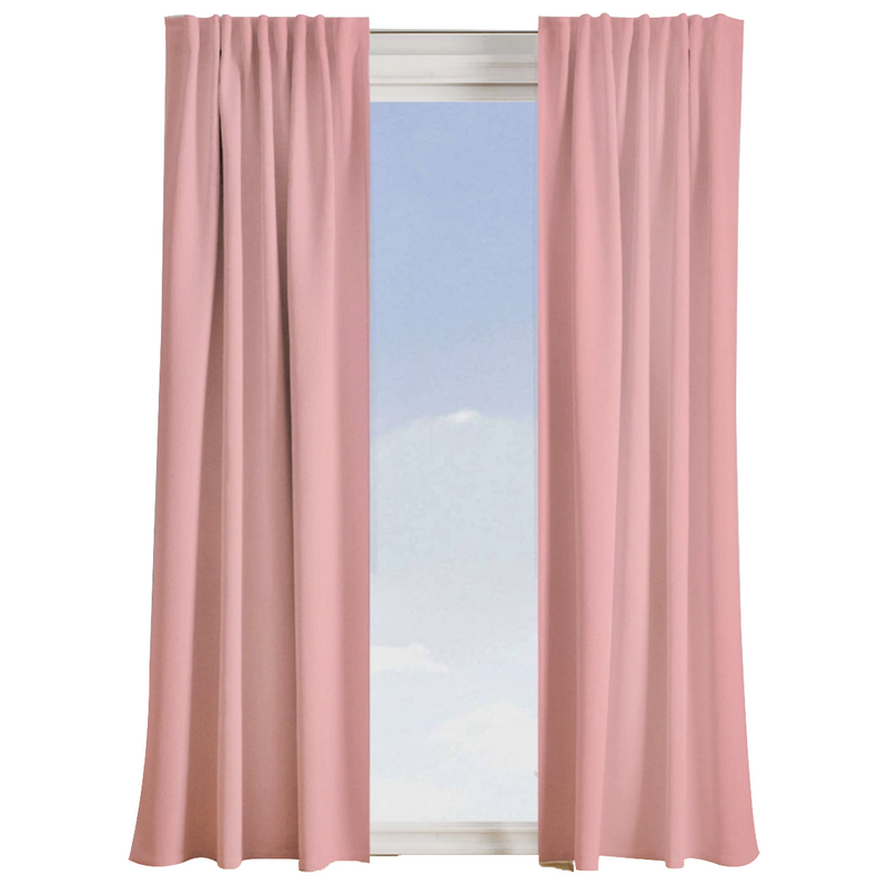 Zasłona RAMON 145x250cm na taśmie różowa