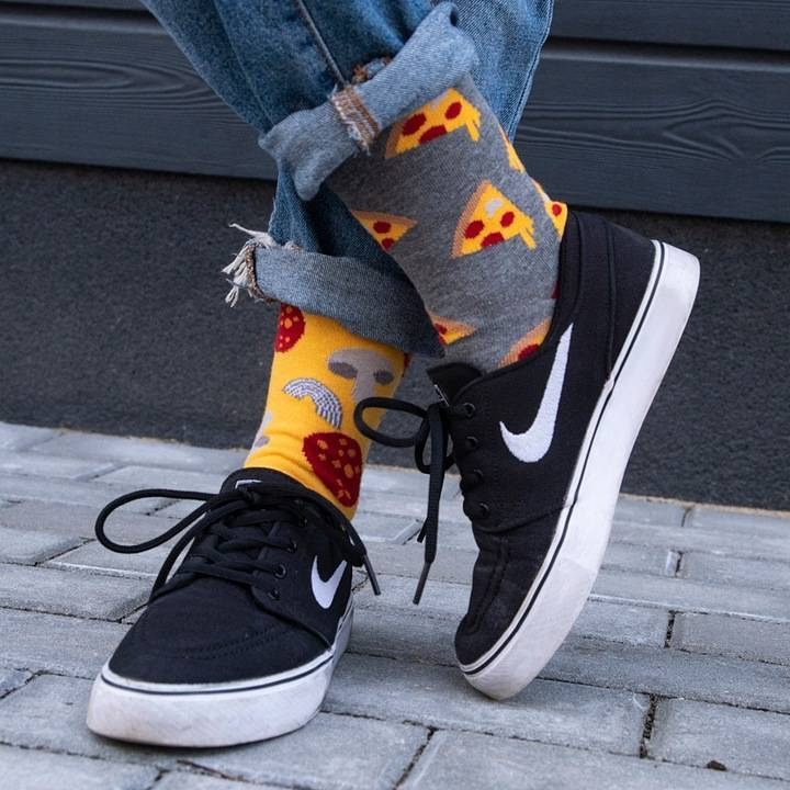 Zestaw 6x skarpetki damskie kolorowe nie do pary, na prezent