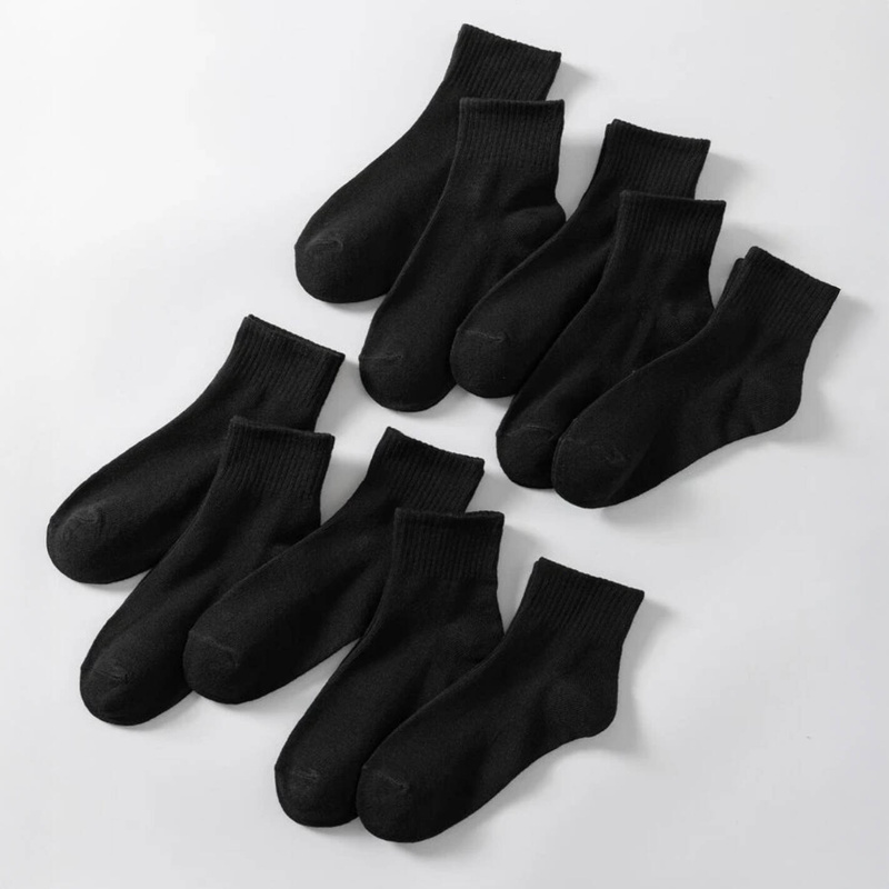 5-pak Skarpetki bawełniane czarne damskie BLACK 39-42