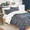 Pościel bawełniana 160x200 3 el. Kropki B-837