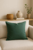 Poszewka na poduszkę bawełniana ciemna zielona 40x40